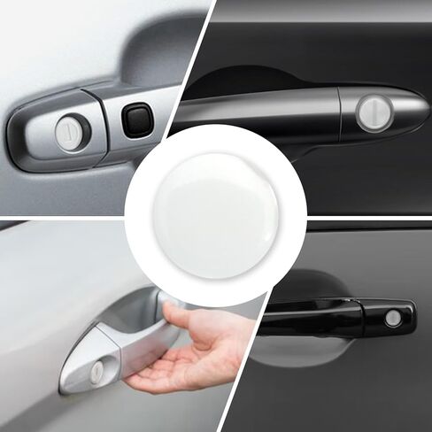 4 Pcs Car Door Entry Guard Shield for Car Door Lock Keyhole Cover Accessories Fit for Most Car,SUV,Turck (Black) in Saudi Arabia