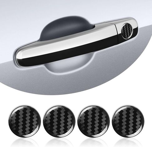 4 Pcs Car Door Entry Guard Shield for Car Door Lock Keyhole Cover Accessories Fit for Most Car,SUV,Turck (Black) in Kuwait