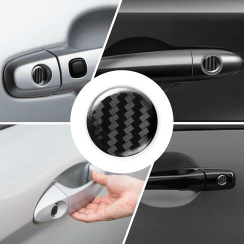 4 Pcs Car Door Entry Guard Shield for Car Door Lock Keyhole Cover Accessories Fit for Most Car,SUV,Turck (Black) in Kuwait