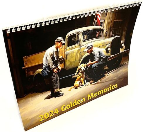 تقويم حائط أمريكانا المميز لعام 2024 - ذكريات ذهبية in Kuwait