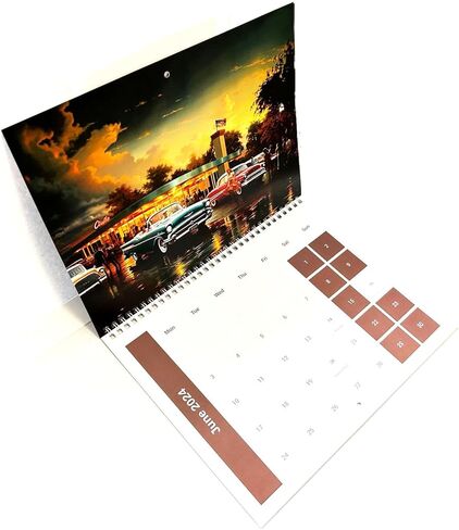 تقويم حائط أمريكانا المميز لعام 2024 - ذكريات ذهبية in Kuwait