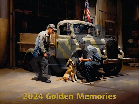 تقويم حائط أمريكانا المميز لعام 2024 - ذكريات ذهبية in Kuwait