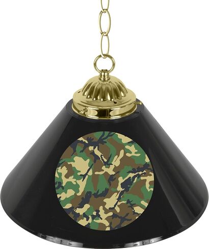 HUNT1200-CAMO-TWN Hunt Camo 14-Inch Pendant Light, Black in Saudi Arabia