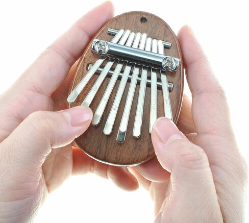 8 Key Mini Kalimba exquisite Finger Thumb Piano Marimba Musical good accessory Pendant Gift for Kids and Adults Beginners in Saudi Arabia
