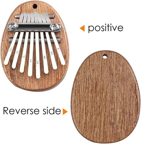 8 Key Mini Kalimba exquisite Finger Thumb Piano Marimba Musical good accessory Pendant Gift for Kids and Adults Beginners in Saudi Arabia