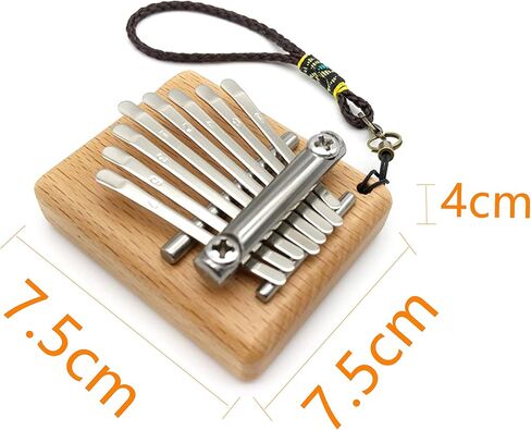 8 Key Mini Kalimba exquisite Finger Thumb Piano Marimba Musical good accessory Pendant Gift for Kids and Adults Beginners in Saudi Arabia