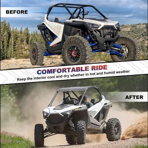ELITEWILL RZR PRO XP Roof RZR Roof Hard Top Aluminum Fit for Polaris RZR PRO XP and RZR Turbo R 2 Seaters 2020-2023 Replace OEM #2883743-458 in Saudi Arabia