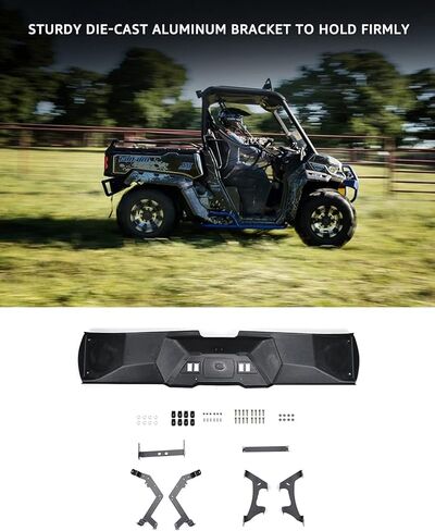 A & UTV PRO Defender Front Roof Liner Overhead, Speaker Mount Pods System Compatible with Can Am Defender & Defender Max HD8 HD10 Accessories, Replace OEM # 715003098 in Kuwait
