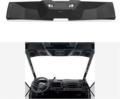 A & UTV PRO Defender Front Roof Liner Overhead, Speaker Mount Pods System Compatible with Can Am Defender & Defender Max HD8 HD10 Accessories, Replace OEM # 715003098 in Kuwait