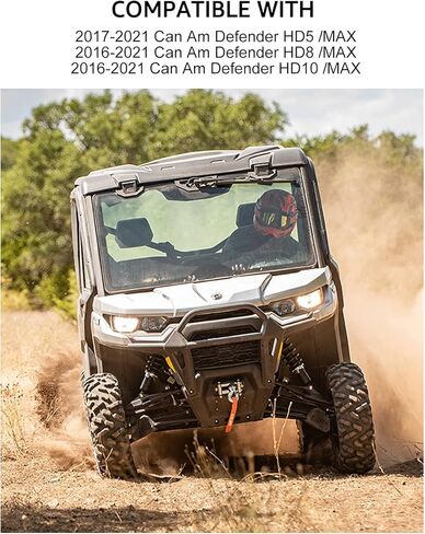 A & UTV PRO Defender Front Roof Liner Overhead, Speaker Mount Pods System Compatible with Can Am Defender & Defender Max HD8 HD10 Accessories, Replace OEM # 715003098 in Kuwait