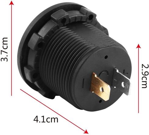 12 فولت LED عرض الفولتميتر العالمي مقياس فولت رقمي مقاوم للماء لوحة مستديرة للقوارب البحرية مركبة دراجة نارية شاحنة Atv Utv سيارة تخييم قافلة in Kuwait
