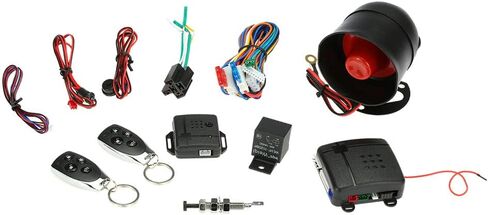 Universal 12V Auto Car Alarm， Car Vehicle Security System Burglar Alarm Protection Anti-Theft System 2 Remote in Kuwait