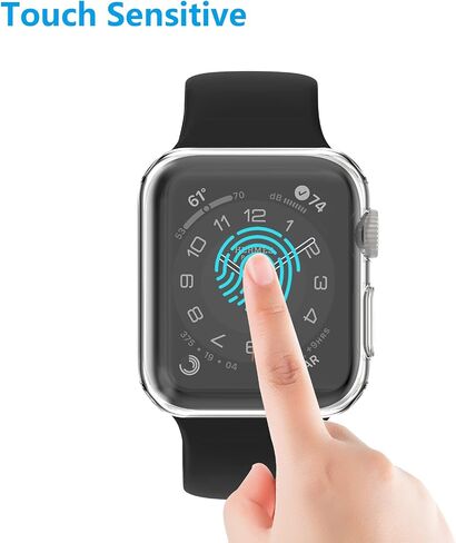 2 Pack Compatible for Apple Watch 38mm Case iWatch Screen Protector TPU All-Around Protective Case Clear Ultra-Thin Cover for Series 3 Series 2, 2 Pack (Clear, for 38mm Apple Watch case) in Kuwait