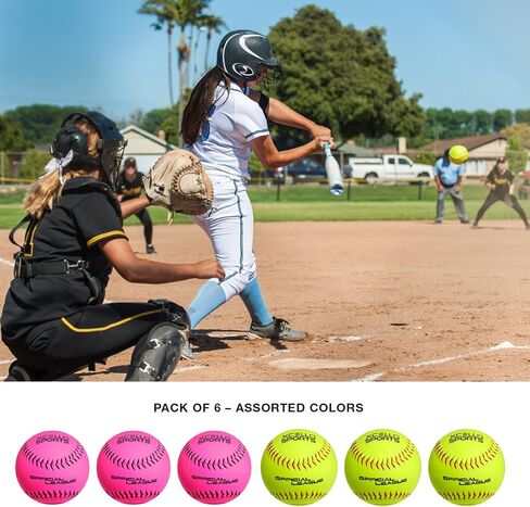 تشكيلة الكرة اللينة الرسمية مقاس 12 بوصة (عبوة من 6 قطع) in Kuwait