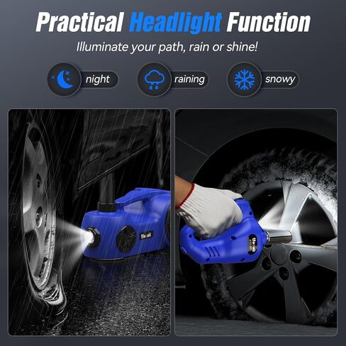 Electric Car Jack Kit,5 Ton 12V Car Jack Hydraulic with Electric Impact Wrench and Tire Inflator Pump,Portable Car Jack Kit for SUV MPV Sedan Truck Change Tires Garage Repair in Saudi Arabia