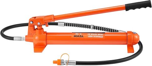 طقم طاقة بورتا 10 طن من فيفور، رام هيدروليكي مع مضخة، 4.6 قدم/1.4 متر خرطوم زيت سيارة جاك رام، أداة إصلاح إطار الجسم التلقائي مع حقيبة تخزين للسيارات، المرآب، المعدات الثقيلة، ميكانيكي (22046 رطل) in Kuwait