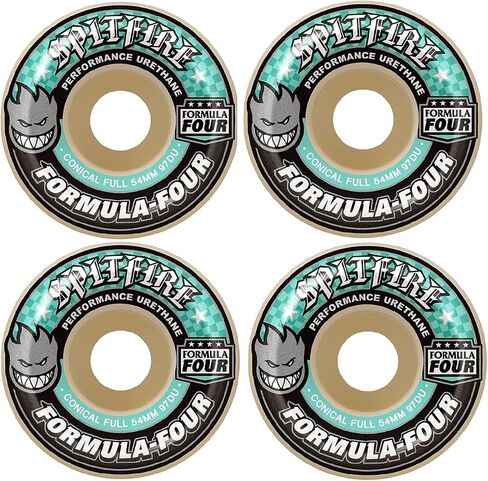 Spitfire F4 97 Conical Full Skateboard Wheels - Natural - 54mm in Saudi Arabia