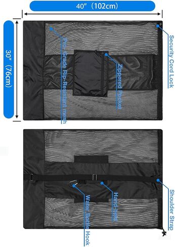 Extra Large Ball Bag, Mesh Soccer Ball Bag, Adjustable Shoulder and Portable Strap Design fit Coach,Adults and Kids, Best for Soccer Ball, Basketball, Volleyball, Baseball, Water Sports, Beach Cloth in Saudi Arabia
