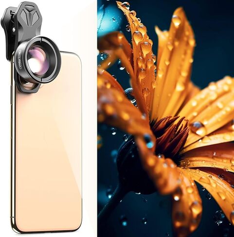 عدسة تصوير ماكرو احترافية من Toyofmine للهواتف الذكية، عدسات ماكرو لهواتف iPhone وSamsung وGalaxy وOneplus وهواتف Android (تناسب جميع الهواتف تقريبًا)، ملحق عدسة ماكرو للهاتف الخلوي لهاتف iPhone in Kuwait