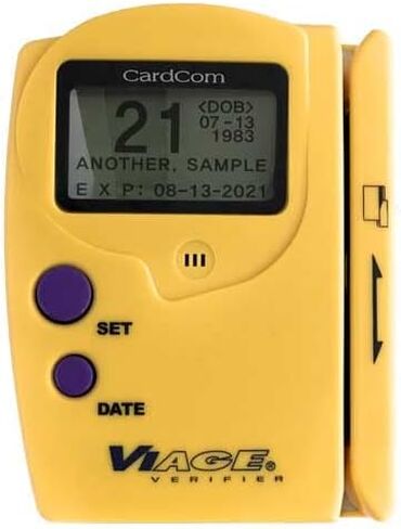CAV2000 ID Scanner, drivers license reader for Age verification and ID checking, portable, stand alone, magnetic stripe reader, by Cardcom in Saudi Arabia