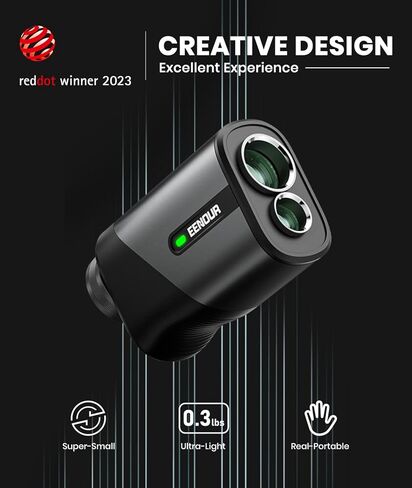 EENOUR Golf Rangefinder Mini مع اهتزاز منحدر وقفل الدبوس، تكبير 875Y 6.5X، جهاز تحديد نطاق ليزر قابل لإعادة الشحن للجيب، مسح مستمر للجولف والصيد in Kuwait