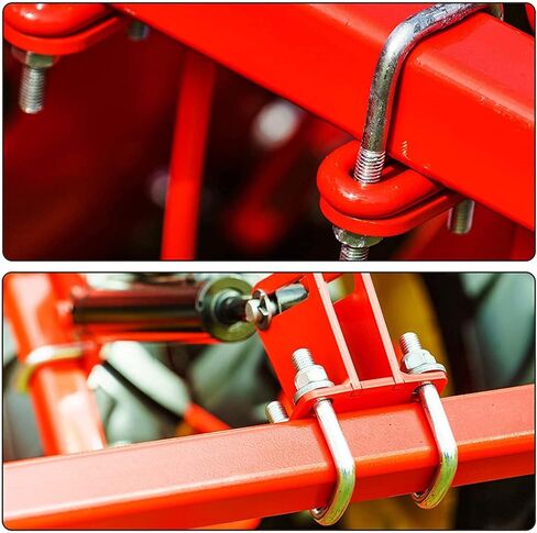 مسمار مربع على شكل حرف U، 8 قطع من مسامير مربعة الشكل من الفولاذ المقاوم للصدأ مع صواميل ولوحة إطار لمقطورة السيارات أو قارب التزلج أو مقطورة المراكب الشراعية، مقاس 2 بوصة عرض × 4.3 طول، M10x50x120 in Kuwait