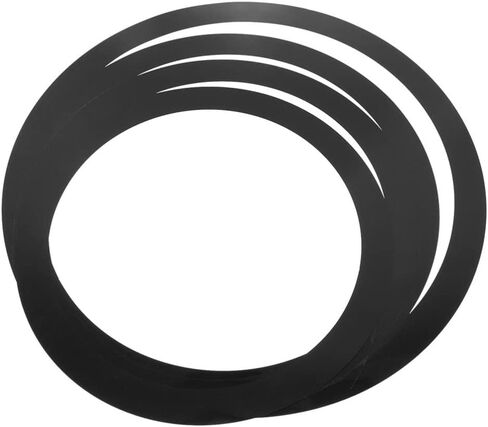 حلقات تخفيف كاتم صوت الطبل، 4 قطع كاتم صوت الطبل البديل كاتم صوت الطبل الدائري رؤوس الطبل حزمة أجزاء قرع DIY 10/12/ 14/16 أسود in Saudi Arabia