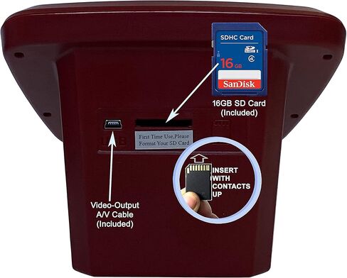 ماسح ضوئي للأفلام والشرائح من مينولتا، شاشة كبيرة 5 بوصات، تحويل الألوان والأبيض والأسود 35 مم، 126، 110 سلبي وشرائح، أفلام سوبر 8 إلى صور رقمية JPEG عالية الدقة بدقة 22 ميجابكسل، بطاقة SD سعة 16 جيجابايت، محول تيار متردد عالمي (أحمر) in Kuwait