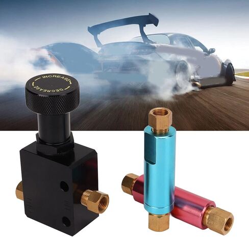 مجموعة صمامات الفرامل المتناسبة، صمام تناسبي بمقبض قابل للتعديل، 150 رطل لكل بوصة مربعة ‑ 1200 رطل لكل بوصة مربعة، صمام تناسب الفرامل المضمنة القابل للتعديل مع مجموعة صمامات 2 رطل 10 رطل 260 ‑ 8419 ملحقات عالمية in Kuwait