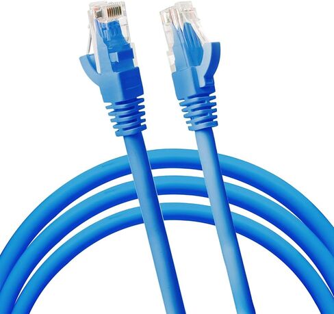 CableVantage جديد 100ft 30M Cat5 كابل سلك التصحيح 500 ميجا هرتز إيثرنت شبكة الإنترنت LAN RJ45 UTP للكمبيوتر PS4 مودم راوتر أزرق in Kuwait
