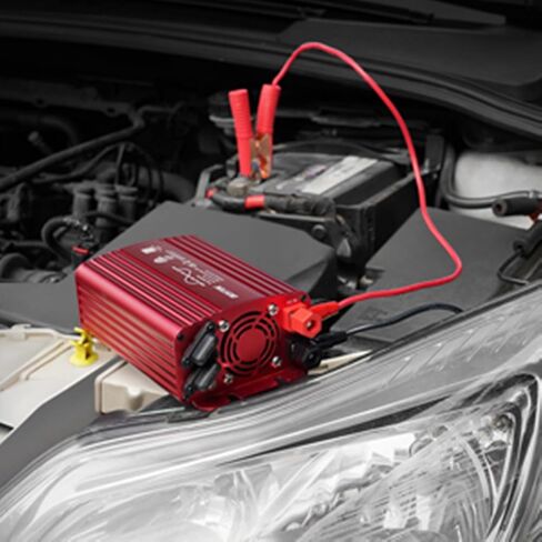 BESTEK 300Watt Pure Sine Wave Power Inverter - DC 12V إلى AC 110V محول محول قابس السيارة، محول الطاقة مع 4.8A منافذ شحن USB مزدوجة و2 منافذ تيار متردد لشاحن السيارة in Saudi Arabia