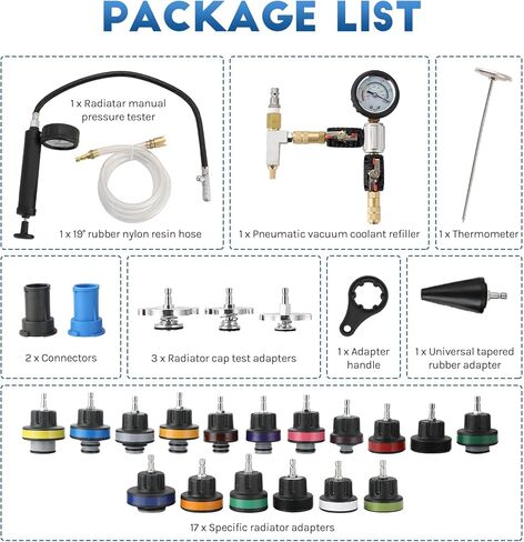 ATPEAM 28 قطعة جهاز اختبار ضغط المبرد العالمي | مجموعة اختبار ضغط سائل التبريد مجموعة نظام التبريد من نوع الفراغ لنظام التبريد مجموعة إعادة تعبئة فراغ سائل التبريد أداة إعادة تعبئة سائل التبريد in Kuwait