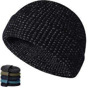 Reflective Beanie, Flex Beanie 2.0 - Unisex, 2024 New Knit Beanie, Reflective Hat for Winter Night Walks