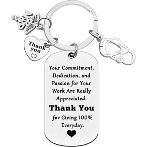 Xiahuyu Thank You Gifts for Nurse Practitioner NP Nurse Keychain Nurse Appreciation Gifts Leaving Retirement Nurse Week Nurse Day Birthday Christmas Gifts for Nurse Employee Coworker