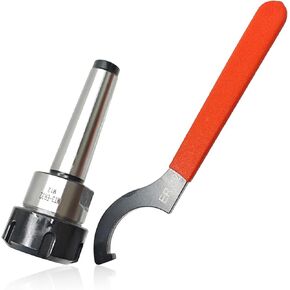 CAT40-ER32 Collet Chuck, CAT40 ER32 Collet Chuck Holder, CAT40 Shank, CAT40-ER32-2.76", ER32 Collet Chuck with ER32 Spanner/Wrench