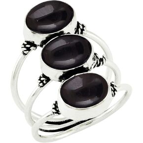 8.65Cts نمط بيضاوي الشكل الأحجار الكريمة الطبيعية خواتم اليدوية للنساء ، خاتم جوهرة الميلاد اليدوية هدية للنساء أمي زوجة in Kuwait