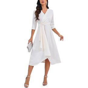 Women's Midi Dress Sexy Fashion Cocktail Party Dress Elegance Church Dresses Flowy Casual Outfits