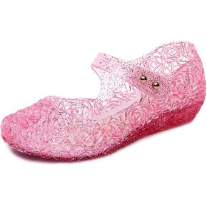 Jelly Sandals for Girls,Closed Toe Princess Costume Summer Dress Shoes Fisherman Gladiator Water Beach Flat Sandals for Toddler/Little Kid/Big Kid
