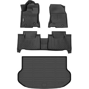 GINOWY-Floor Mats & Cargo Liner for 2015-2021 Lexus NX(NX200t/NX300/NX300h), All Weather Floor Mats Rubber Liners Custom Fit for Lexus NX, Cargo Trunk Mat Liner Car Mats for NX200t/NX300/NX300h