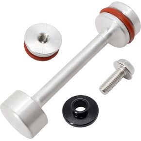 Billet Aluminum Oil Diverter Barbell & Front Gallery Plug Compatible with GM LS,LS1,LS2,LS3,LQ4 4.8/5.3/5.7/6.0/6.2L Engines w/Viton O Ring for Sealing