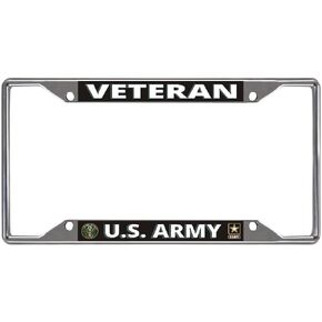 U.S. Army Veteran Every State Chrome License Plate Frame
