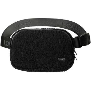 LOLË Lole - Sherpa Belt Bag, Unisex, Black, Black, Adjustable,Multipurpose