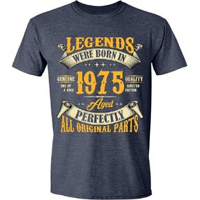 50th Birthday T-Shirt for Men, Legends were Born in 1974, Vintage 50 Years Old T Shirt