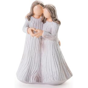 Gift for Sister or Best Friend, Sisters Figurine, Bestie Birthday Gift for Women, Sister Gifts from Sister Bestie and Friends, 4.9 Inch Sculpted Hand-Painted Figure