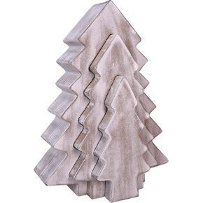 ReLIVE Wooden Block Nested Tree - Christmas Decoration - Collectible Figurine - Holiday Décor - Tabletop - Winter Decorations - Gift Idea