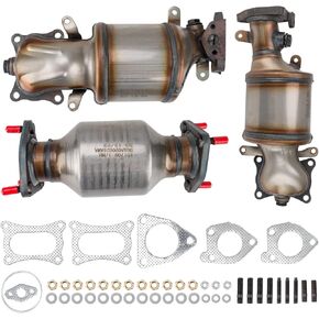 PHILTOP Catalytic Converter for Pilot 2009 2010 2011 2012 2013 2014 2015, Catalyst OE 45131 45132 16447, 3 PCS