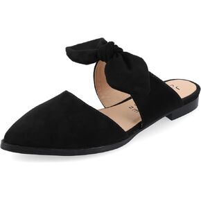 Journee Womens Telulah Slip On Pointed Toe Mules Flats