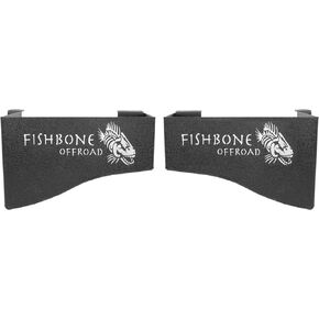 صناديق تخزين الآبار ذات العجلات من FISHBONE FB25081 Jeep JK 07-17 Wrangler JK 4 DR طلاء مسحوق أسود من الفولاذ