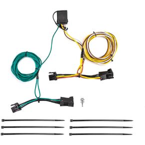 WeiSen Custom 4-Pin Trailer Wiring Harness Kit Towing Hitch Wiring Harness Compatible with Chevrolet Express 1500 2003-2014, Fit GMC Savana 1500 2003-2014