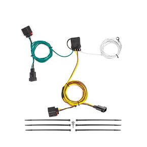 WeiSen Custom 4-Pin Trailer Wiring Harness Kit Towing Hitch Wiring Harness Compatible with Jeep Grand Cherokee 2007-2013 (Black Signal Converter Box and Fuse Required)